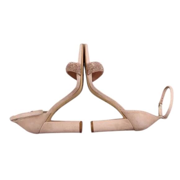 Marc Fisher Shoes Womens 7.5 Sandal Block Heel Ankle Strap Square Toe Leather - Picture 8 of 12